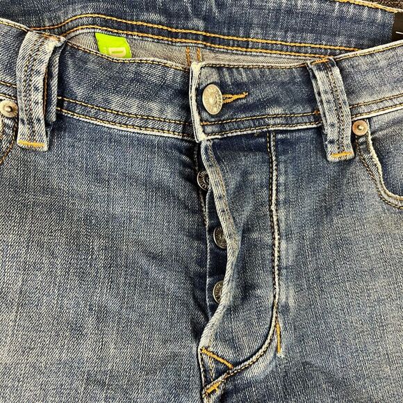 Diesel Larkee-Beex Light Blue Denim Jeans Tapered Men's 33(35X29 Button Fly - Picture 6 of 15